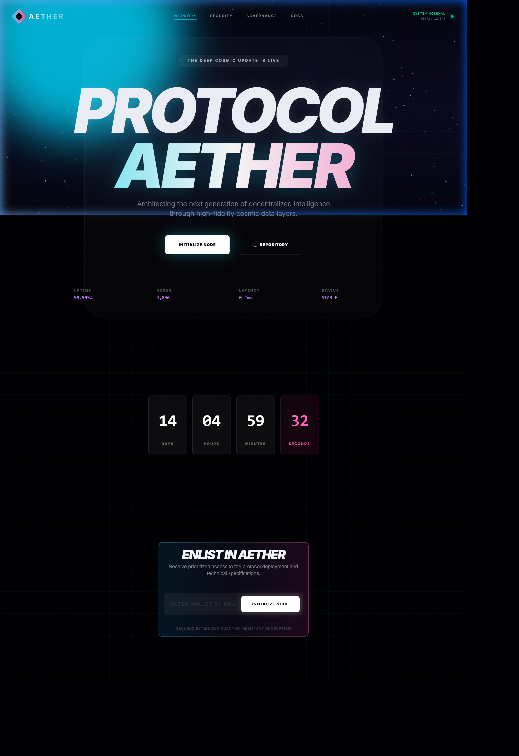 Aether Protocol Portal
