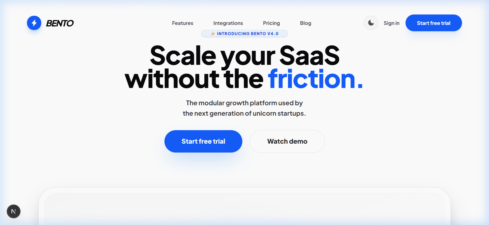 Bento Modern SaaS Template