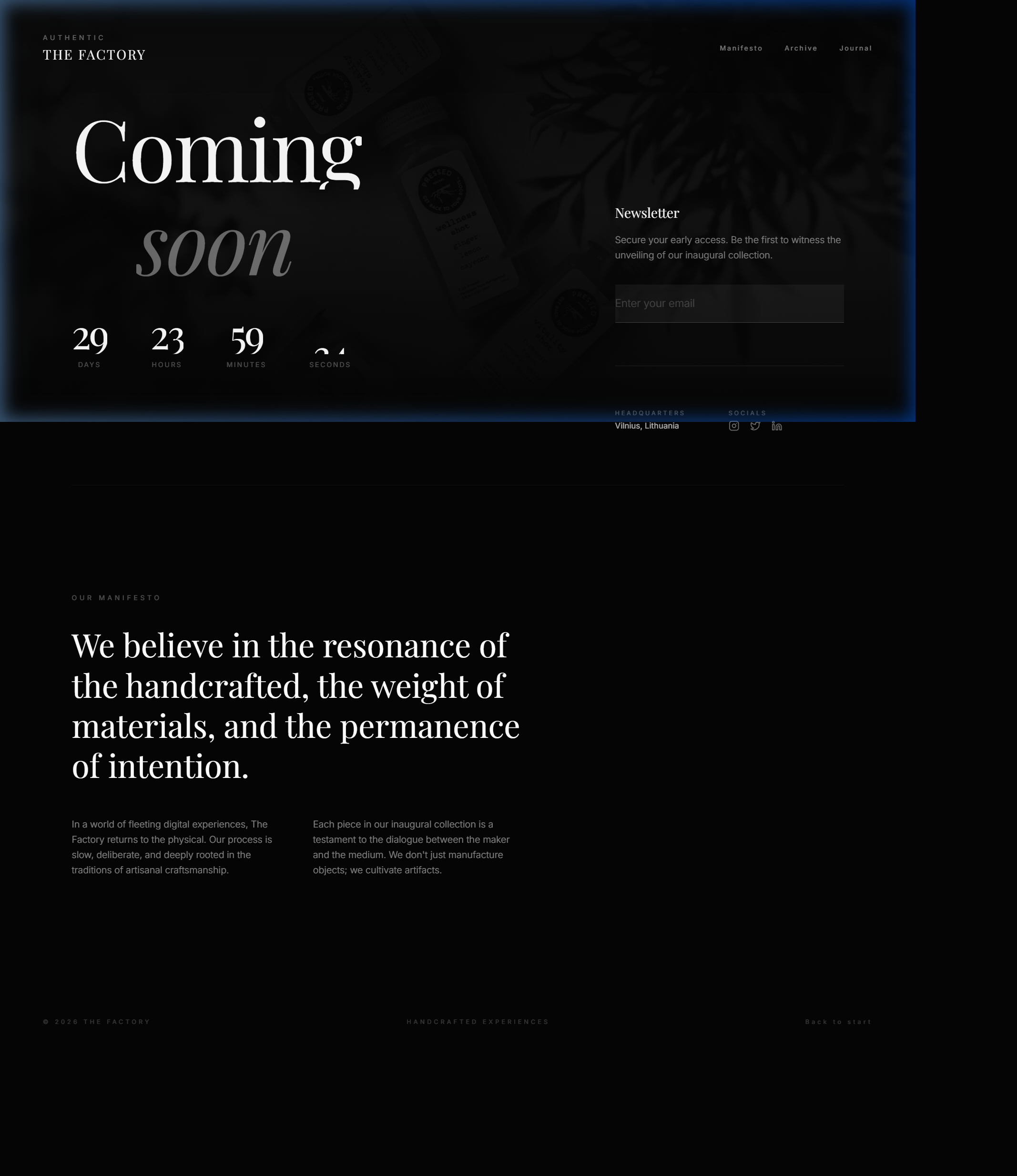 The Factory Coming Soon